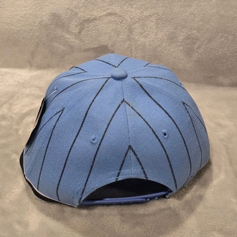 Allys Collection Daytona Beach Florida Snapback Hat Light Blue Pinstripe Cap NEW